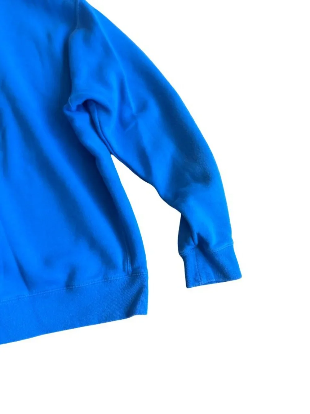 Nike Bright Blue Pullover Hoodie Sweater Hooded Cozy Cotton Size Large Men's